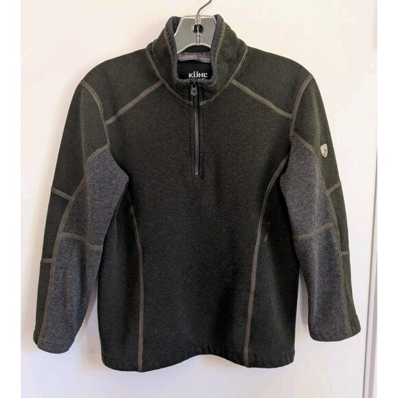 Kuhl Other - KUHL Kashmira Quarter Zip Fleece Sweater Kids Boys XS 5-6 Green Gorpcore Camping